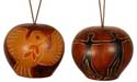 Peruvian Carved Gourd Ornaments